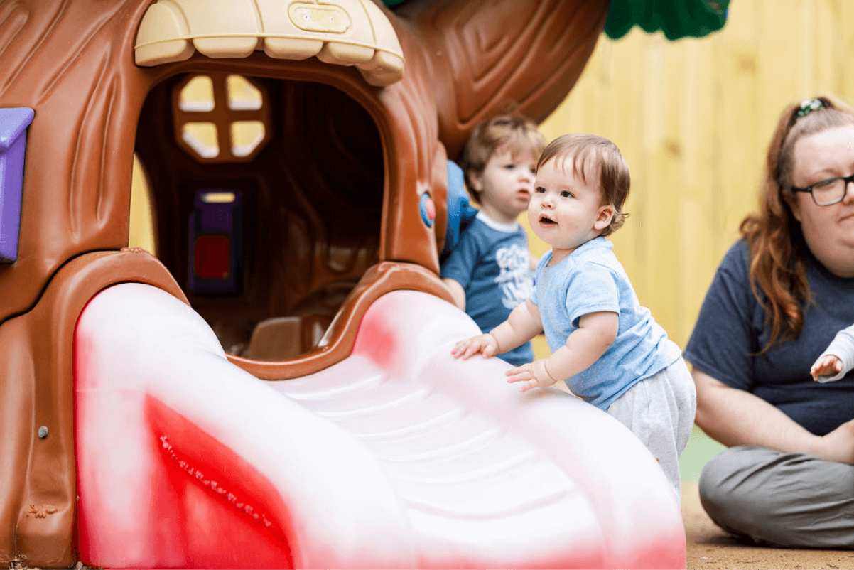 LeafSpring School toddlers on playground