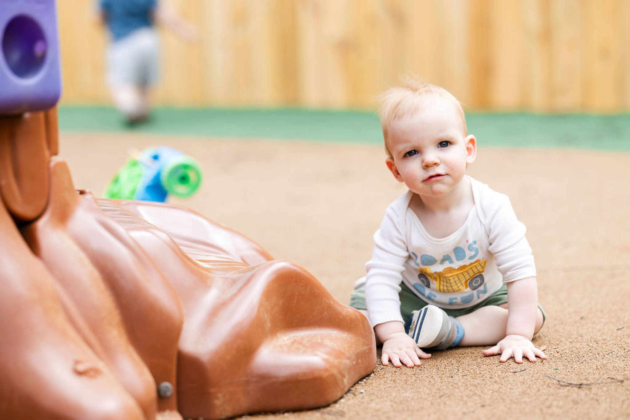 LeafSpring School toddler on playground
